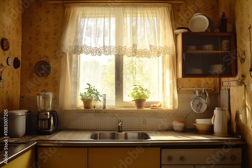 Charming Kitchen with Soft Yellow Accents