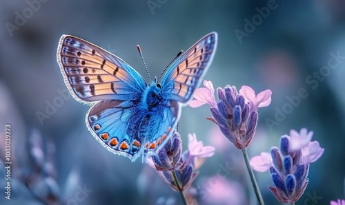 Silver-studded blue (Plebejus argus) photo