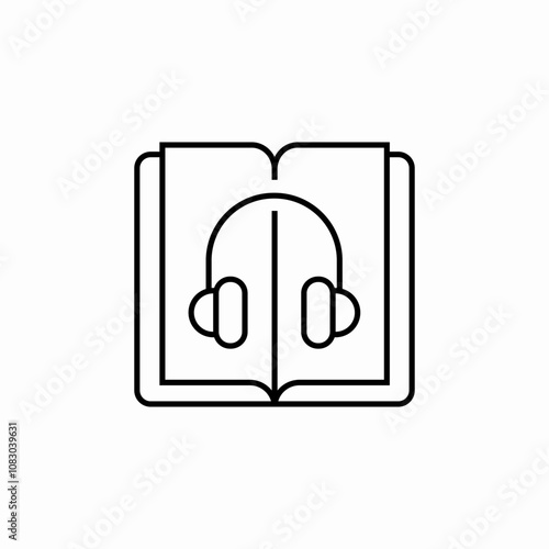 audio book icon sign vector