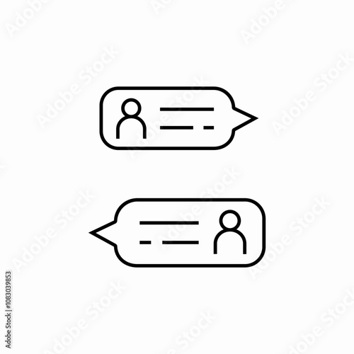 chat message icon sign vector