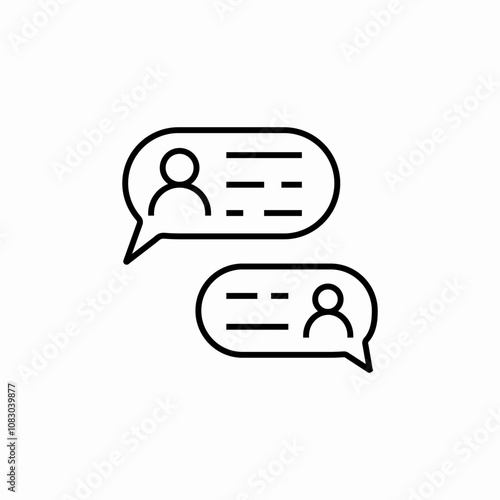 chat talk message icon sign vector