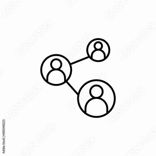 employees connection icon sign vector
