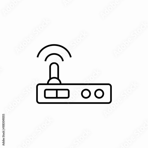 router wifi icon sign vector photo