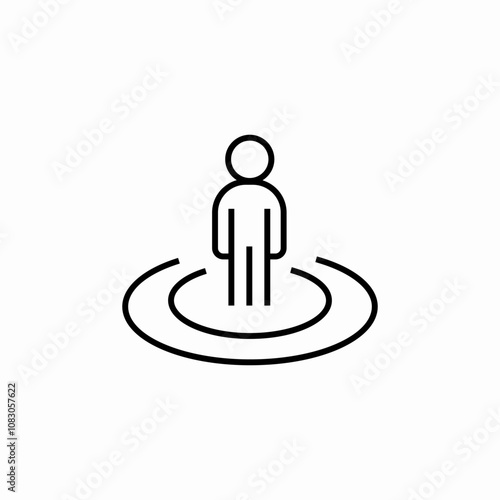 user location icon sign vector