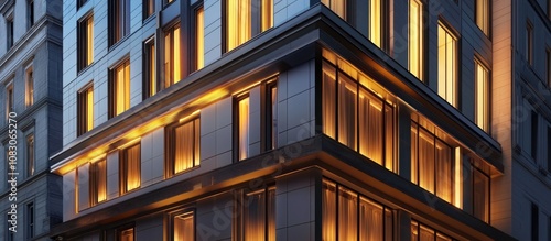 Luxury facade of the Mandarin Oriental Hotel showcasing modern architectural design and vibrant city life ambiance photo