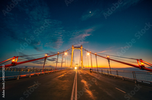 Thuan Phuoc Bridge, in Da Nang city, Vietnam photo