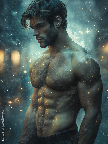 magical man in the night - generative ai