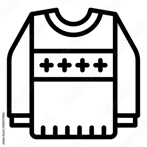 Cozy winter sweater for keeping warm and stylish.