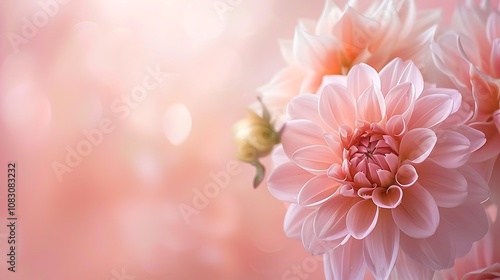 A soft-focus image of beautiful pink flowers against a dreamy background.