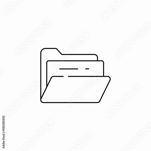 folder file icon sign vector