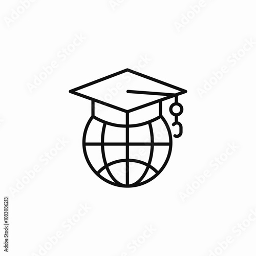 online education degree icon sign vector