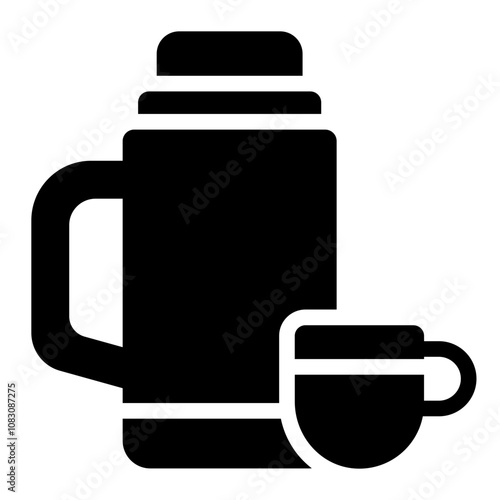 Thermos flask to keep beverages warm during winter outings.