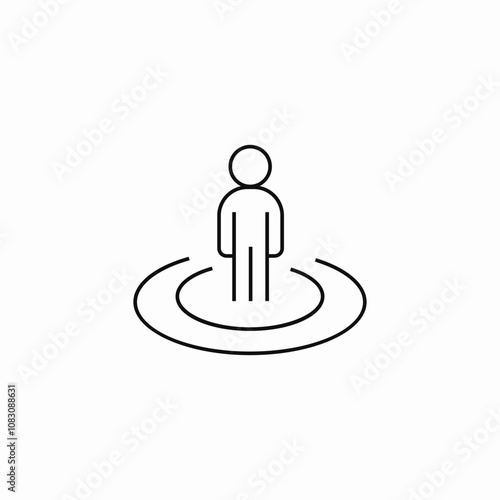 user location icon sign vector