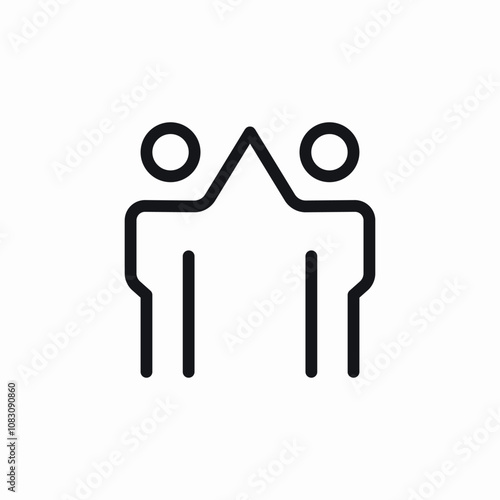 clap high five icon sign vector