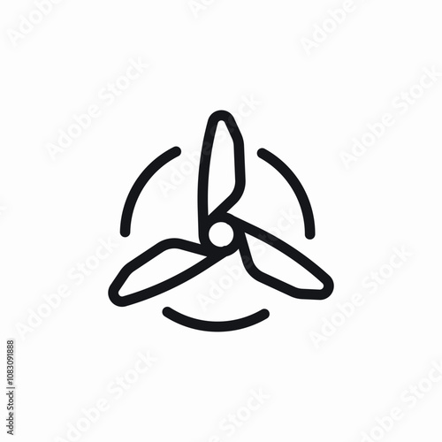 wind power plant icon sign vector