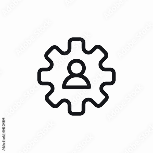 user settings icon sign vector