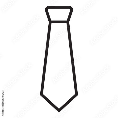 necktie line icon.