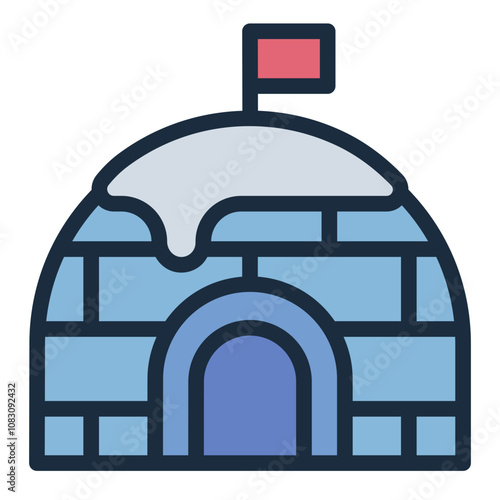 Igloo structure to provide shelter and warmth in winter.