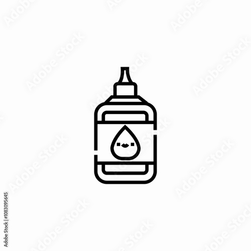 oil bottle icon sign vector