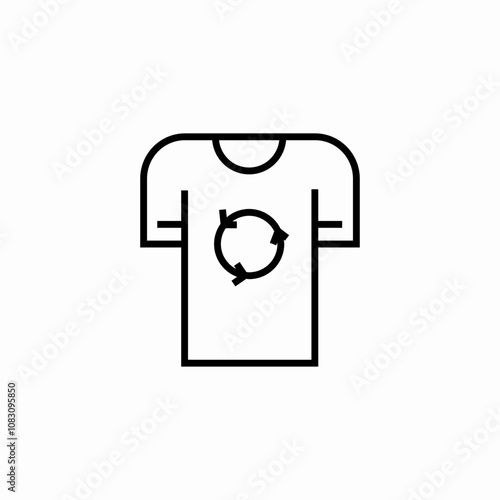 recycle clothes icon sign vector