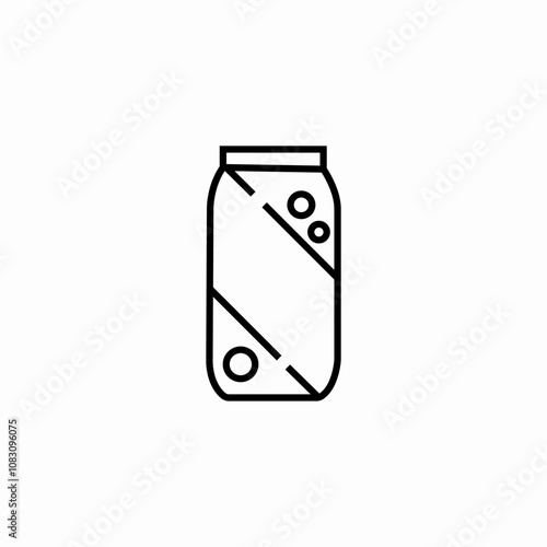soda can icon sign vector