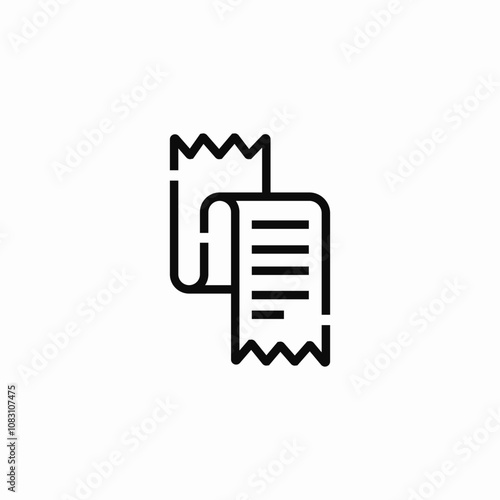 check bill icon sign vector