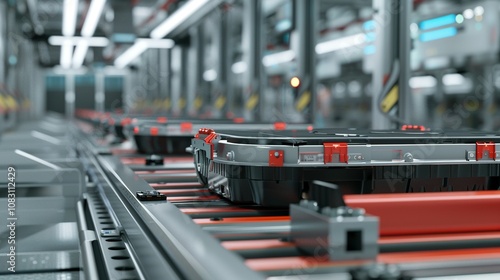 Wallpaper Mural Automated Assembly Line Manufacturing Electric Vehicle Battery Packs Torontodigital.ca