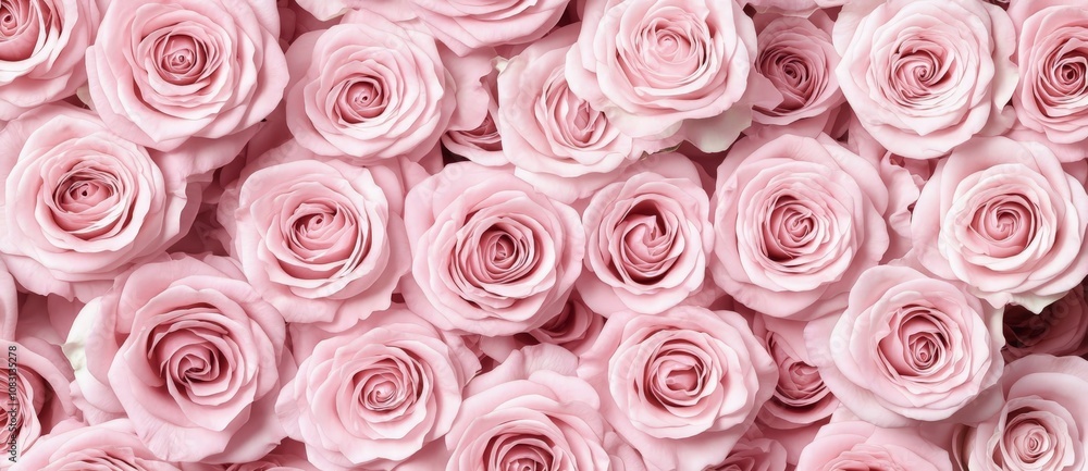Fototapeta premium Seamless Pink Roses Pattern High-Resolution Background Romantic Floral Design