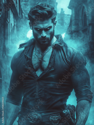 man in the night - supernatural paranormal - generative ai