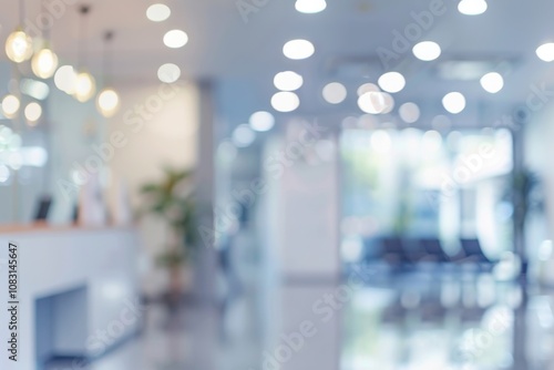 Wallpaper Mural Blurred dental clinic background defocused interior of a modern hospital Torontodigital.ca