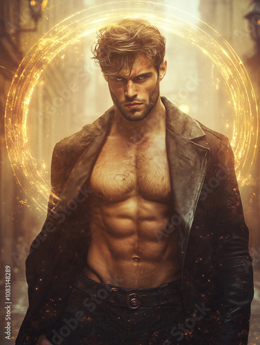 handsome man - magical fantasy - generative ai
