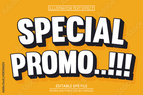Special Promo text effect editable super and promo customizable font style