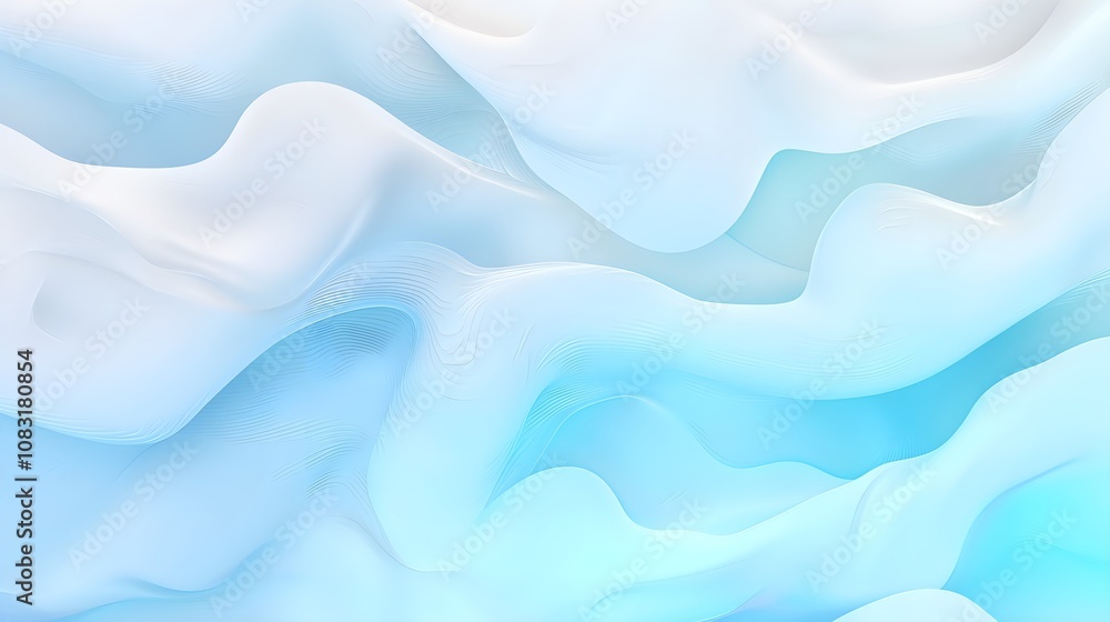 Obraz premium Soft Blue and White Gradient Abstract Background