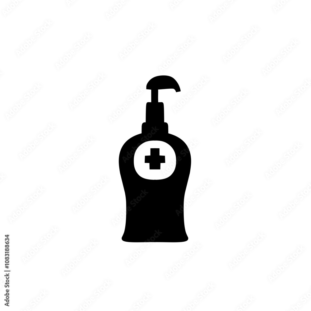 Obraz premium antiseptic bottle icon