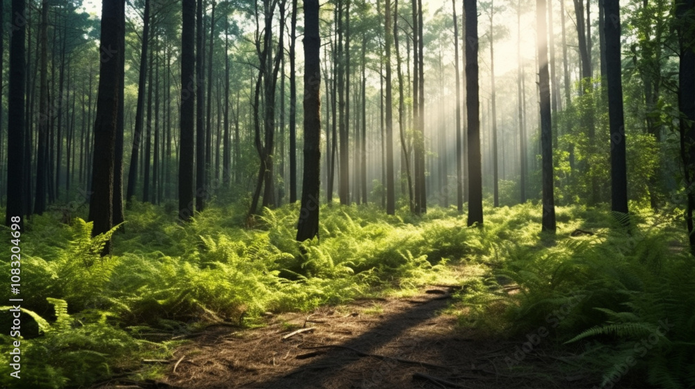 Fototapeta premium morning in the forest
