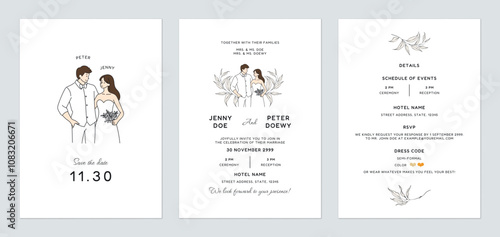 Wedding invitation template...