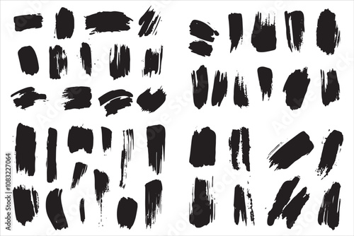 Brush Stroke Clipart, Vector Graphic Collection, Graphic Design Brush Stroke Clipart in Vector Format photo