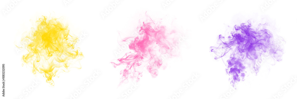 Fototapeta premium Realistic Abstract Smoke Effect Overlay - High-Resolution PNG for Creative Projects