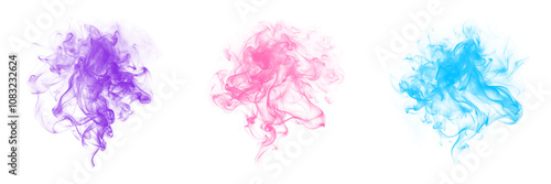 Realistic Abstract Smoke Effect Overlay - High-Resolution PNG for Creative Projects