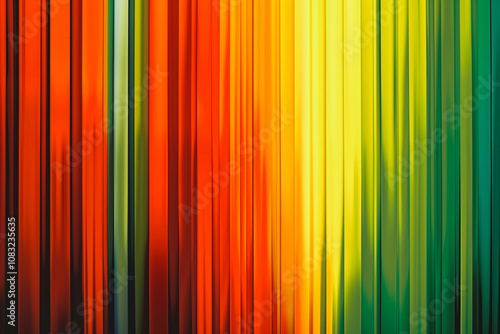 Abstract vertical color strips backgrounds, red yellow green, Vertical stripes of various colors thin width with texture and gradient color.