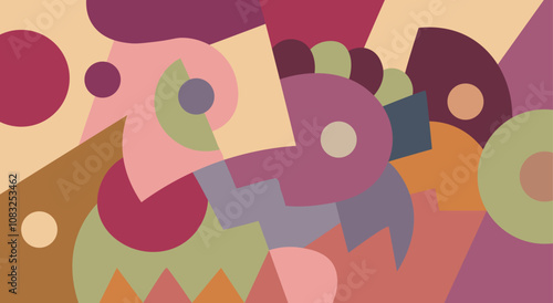 colorful abstract art for wall decoration
