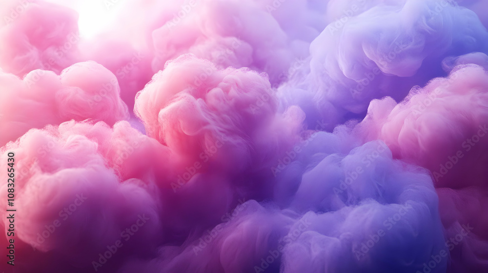 Obraz premium Abstract Background with Purple and Pink Swirling Smoke
