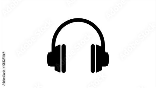 Headphone icon symbol vector illustration