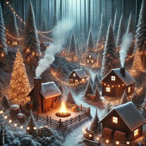 Christmas landscape photo