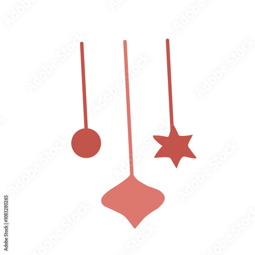 Christmas elements set icon