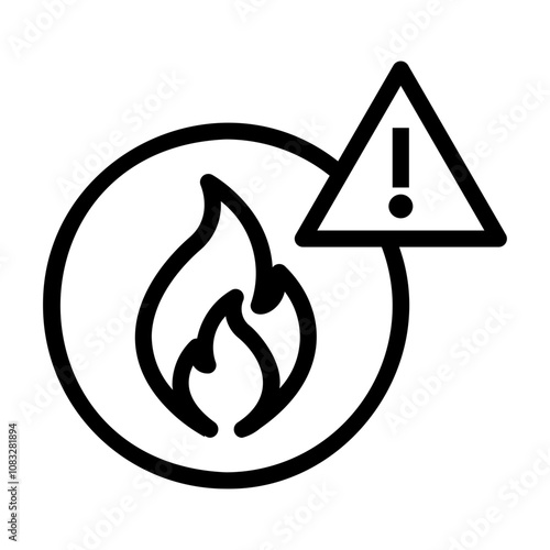 chemical hazard Line Icon