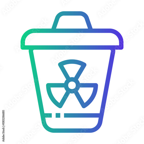 hazardous Line Gradient Icon