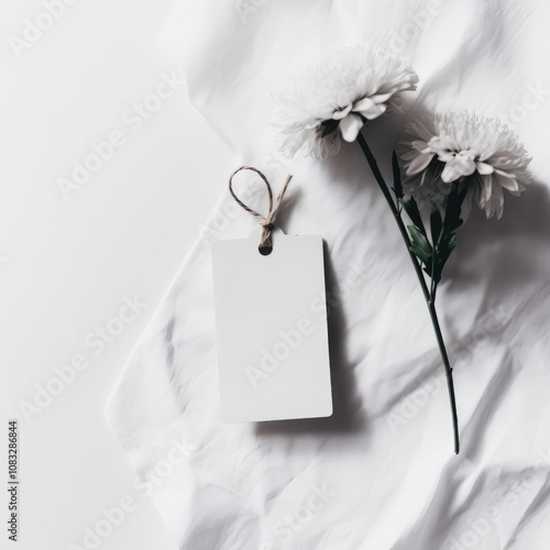 Hangtag mockups, Hanging label tag mockup, favor tag mockup, wedding favor tag mockup, swing tag mockup - A versatile template for showcasing your branding and design ideas in various industries