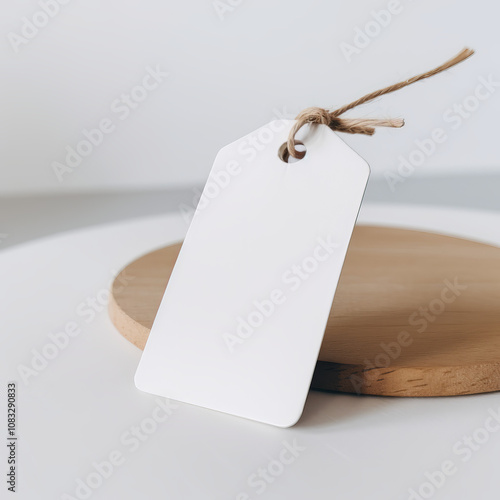 Hangtag mockups, Hanging label tag mockup, favor tag mockup, wedding favor tag mockup, swing tag mockup - A versatile template for showcasing your branding and design ideas in various industries