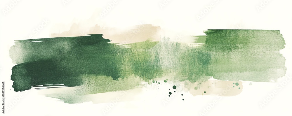 Naklejka premium Elegant Watercolor Brush Strokes Collection